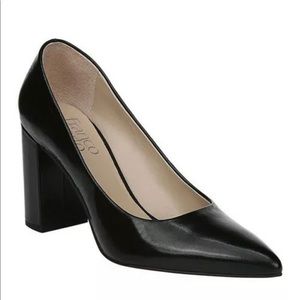 Franco Sarto Pumps - Size 8.5 M, Black Leather.